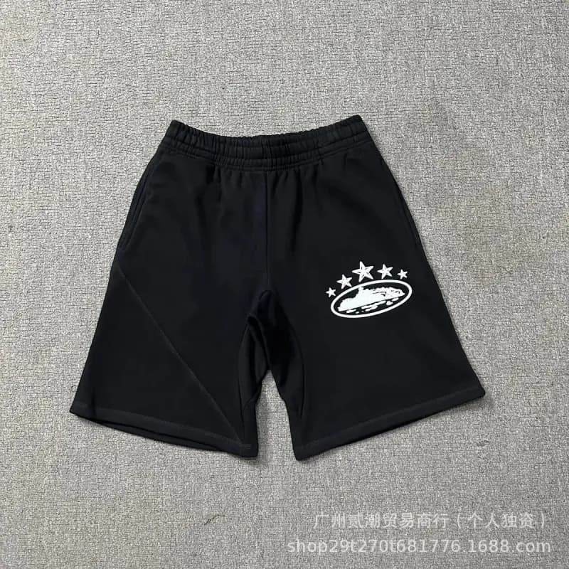 Travis Scott Cactus Jack Shorts Gold Script — 5919黑色