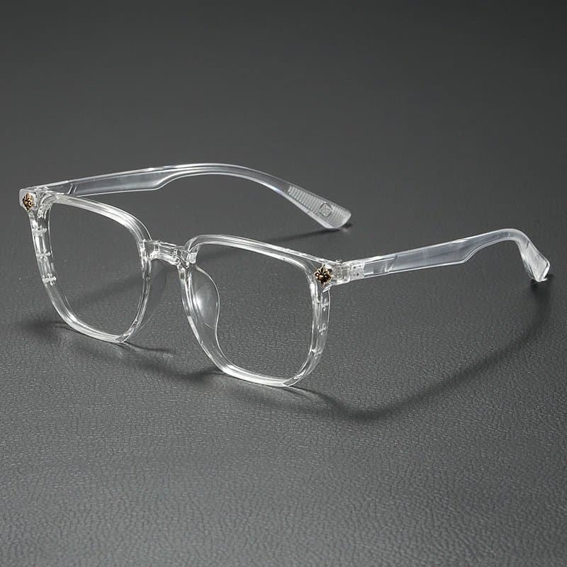 Chrome Hearts Acetate Square Frame Clear with Gold Hardware