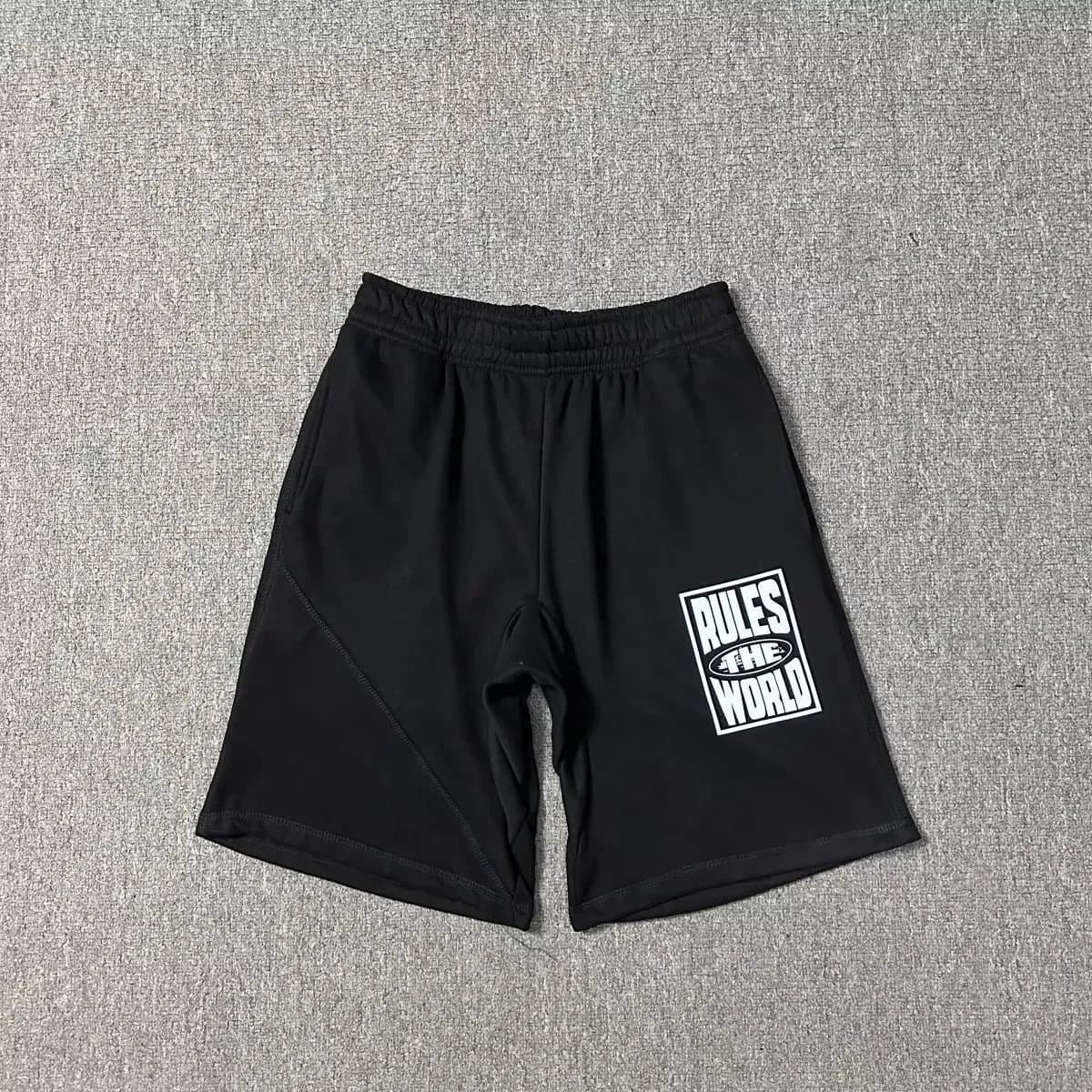 Travis Scott Cactus Jack Shorts Gold Script — 27黑色