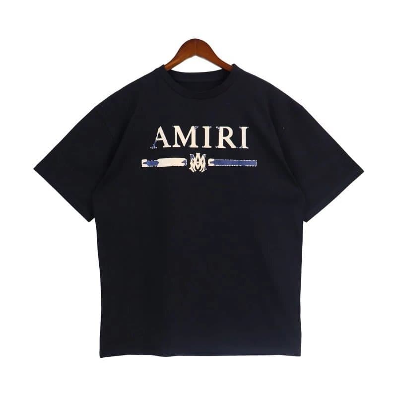 Off-White Graphic T-Shirt Amiri Script Print — 2156 黑