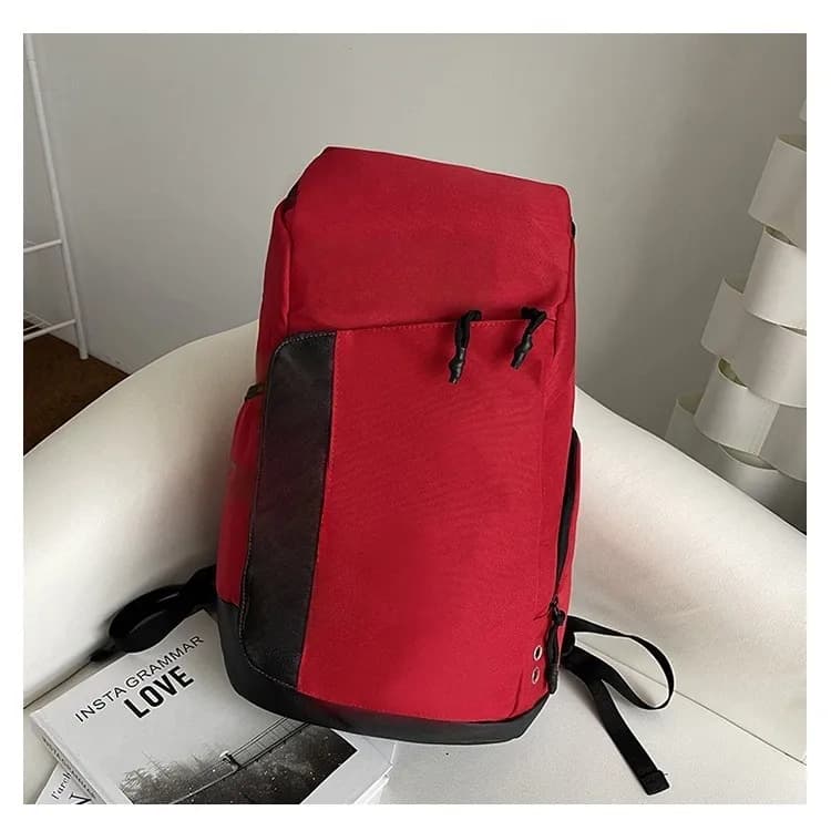 Canvas Backpack Two-Tone Panel