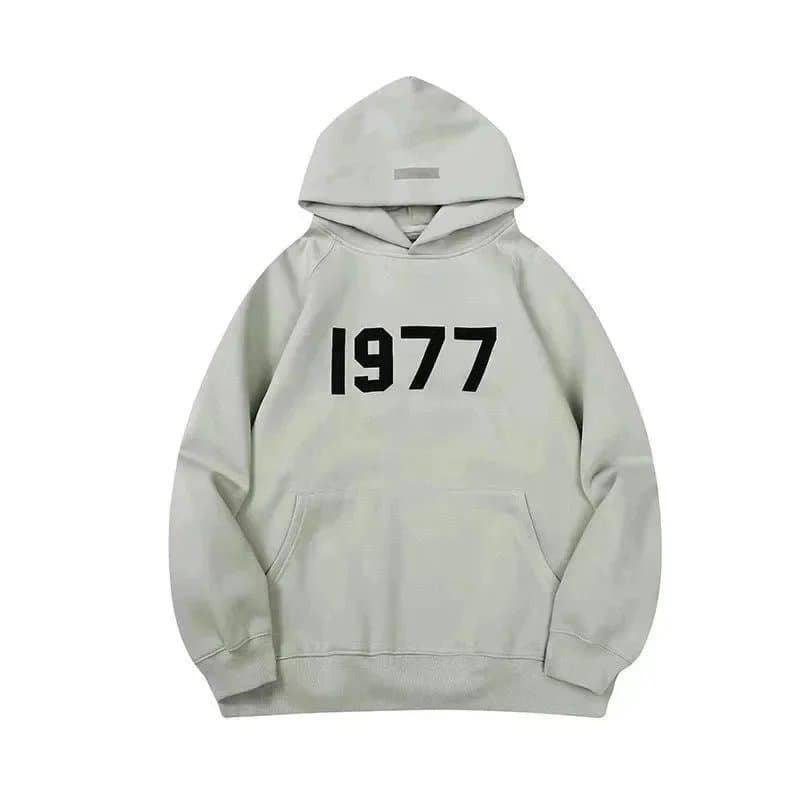 Fear of God Essentials Hooded Sweatshirt Essentials Logo — 1977抹茶