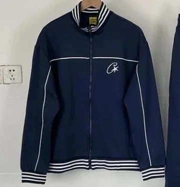 Corteiz Track Jacket Olive with Script Logo — 32