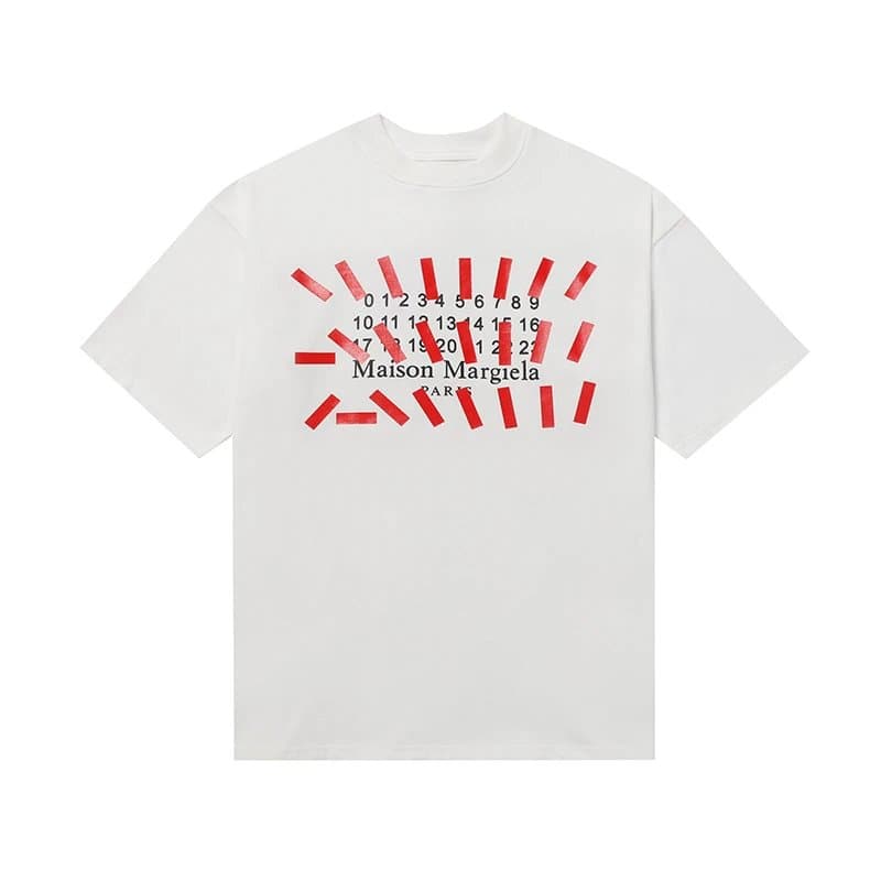 Maison Margiela Numbered Tee Numbers Print — 605白