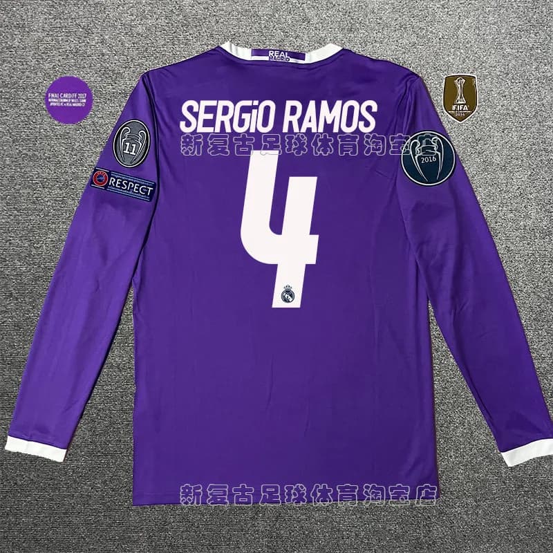 Adidas Home Long Sleeve Jersey Sergio Ramos #4