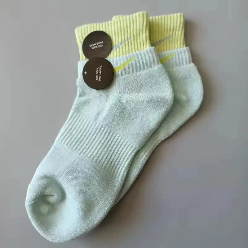 Nike Two Layer Sock Mint Yellow