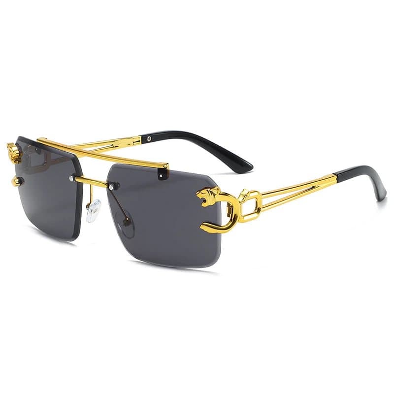 Chrome Hearts Rimless Sunglasses Panther Detail