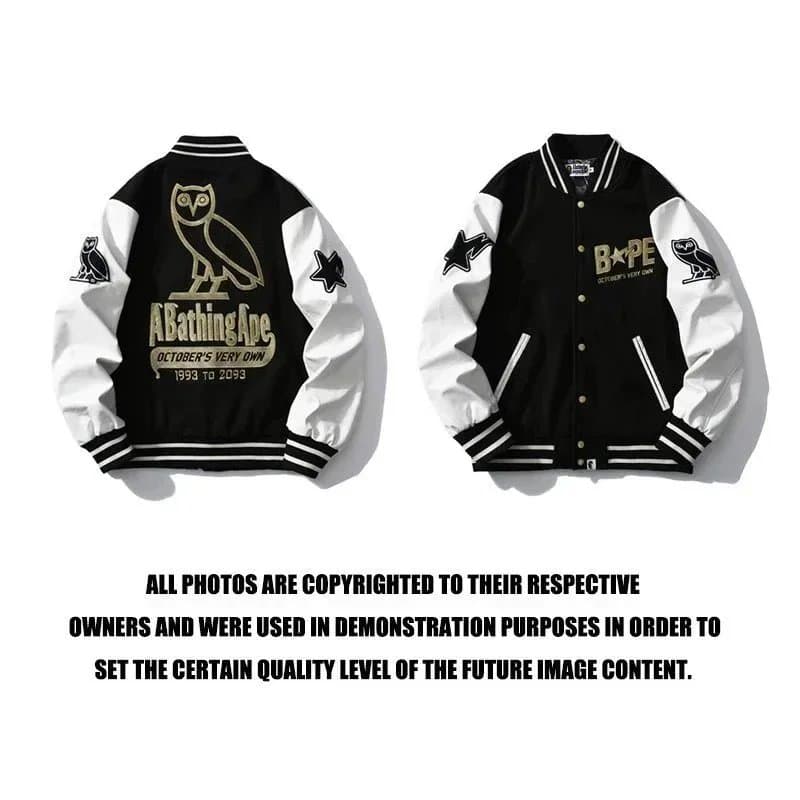 BAPE Varsity Jacket Owl Logo