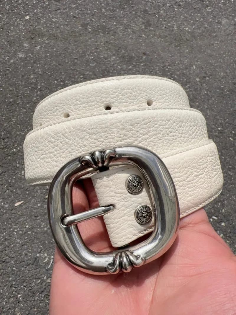 Chrome Hearts Cross Buckle Belt Embossed Cross Strap — 图九3.8cm宽
