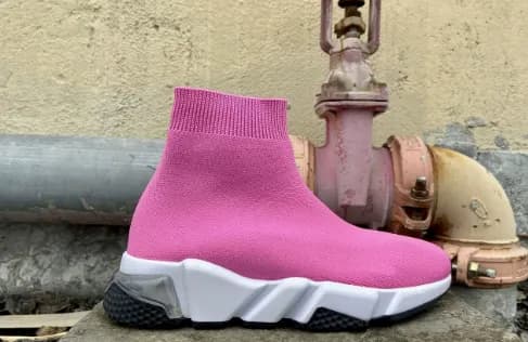 Balenciaga Speed Trainer Black White Red — 21