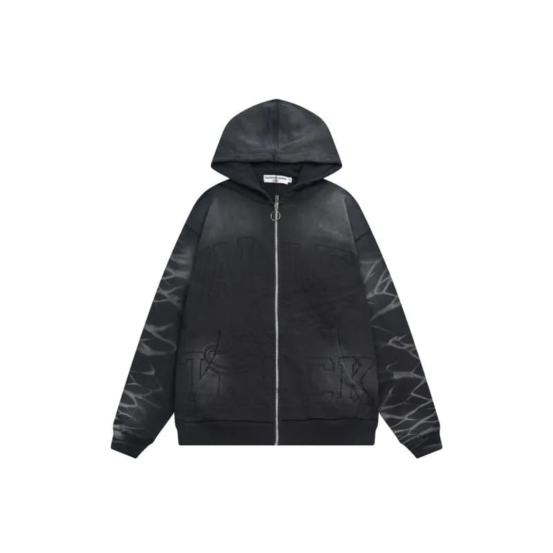 Gallery Dept. Zip-Up Hoodie Tonal Graphic