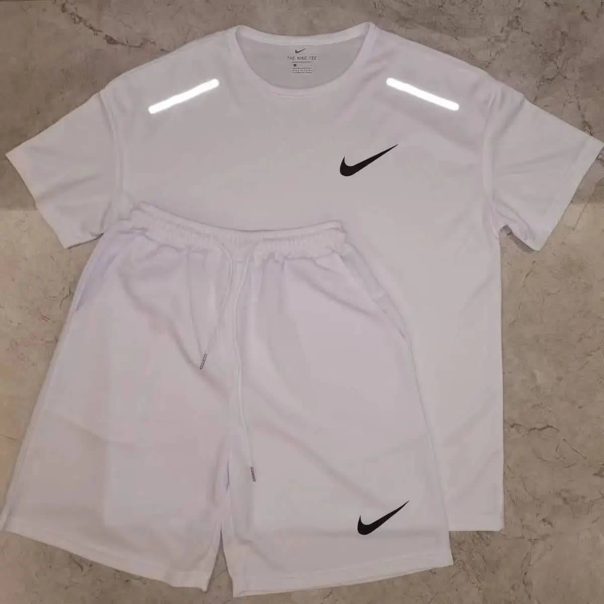 Nike T-Shirt and Shorts Set Reflective Swoosh
