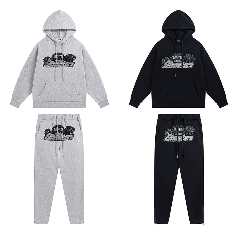 Sp5der Hoodie and Jogger Set Panther Logo