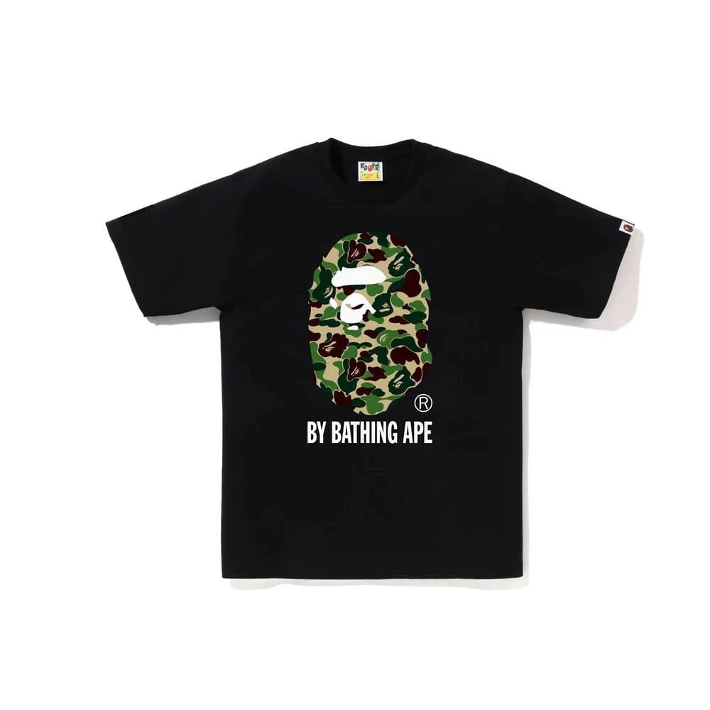 BAPE A Bathing Ape Tee Classic Logo Arch — 粉红色  1004黑绿