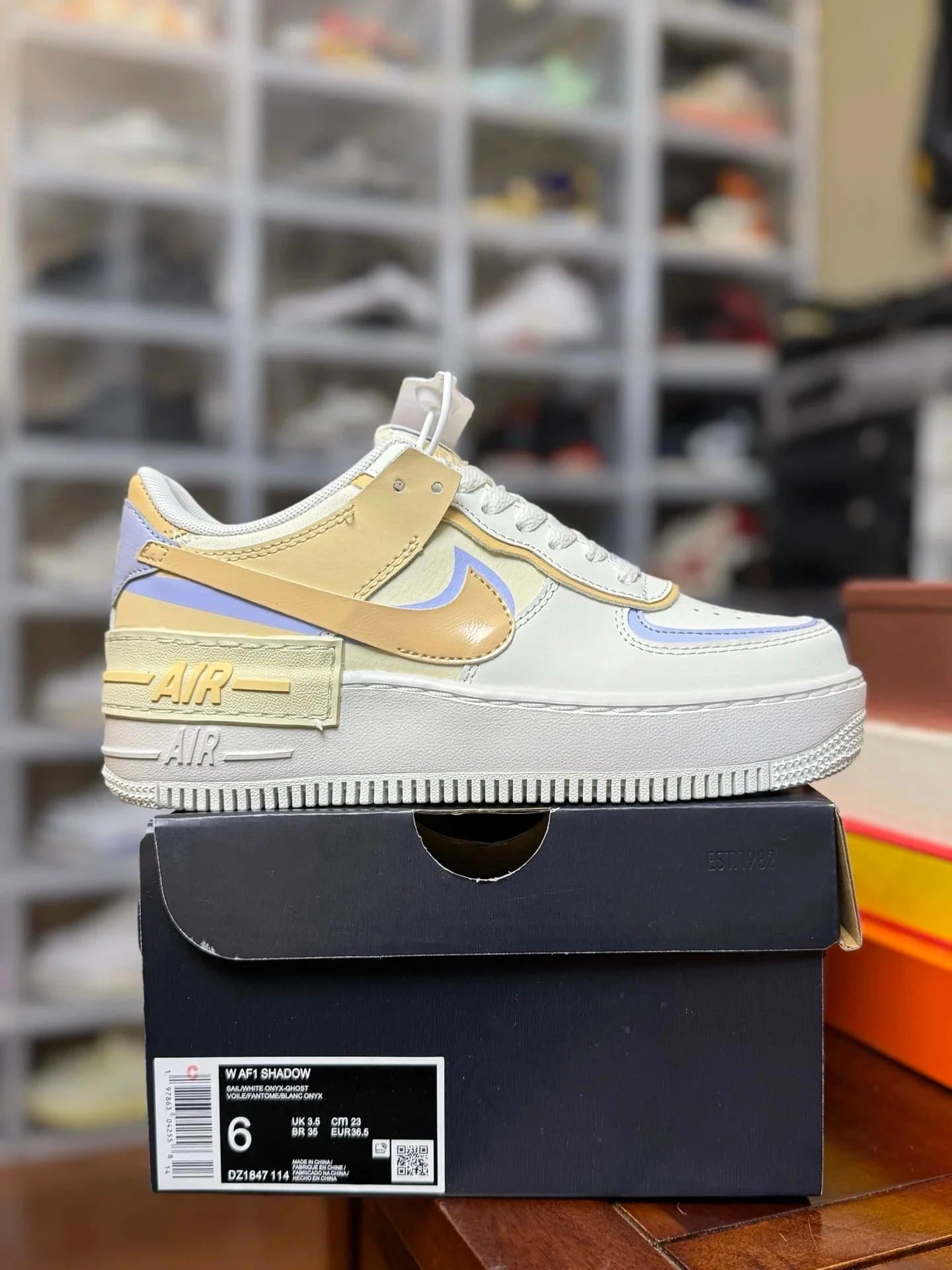 Nike Air Force 1 Shadow Low Sail/Barely Grape/Alabaster — 白粉色DZ1847-114（35.5-42）
