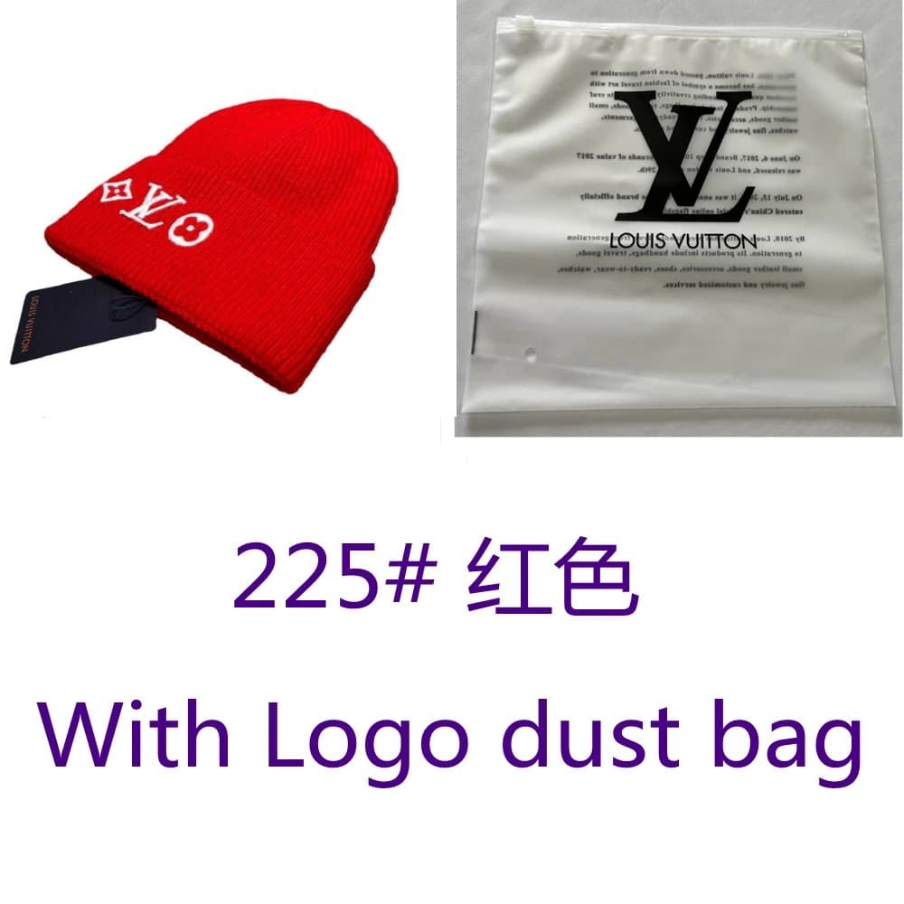 Louis Vuitton Logo Beanie Embroidered Monogram — 225# 红色+防尘袋