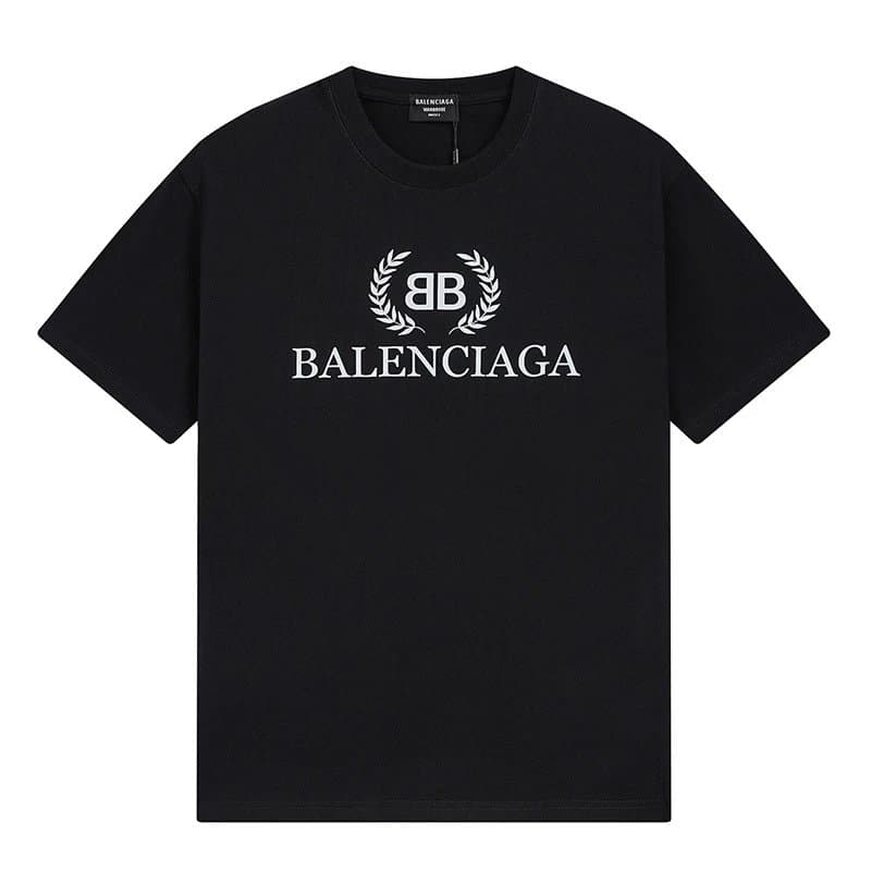 Balenciaga Logo T-Shirt Laurel Wreath