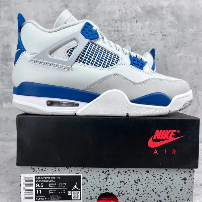 Air Jordan 4 Retro White/Red-Black — 4 SB白蓝 FV5029-141