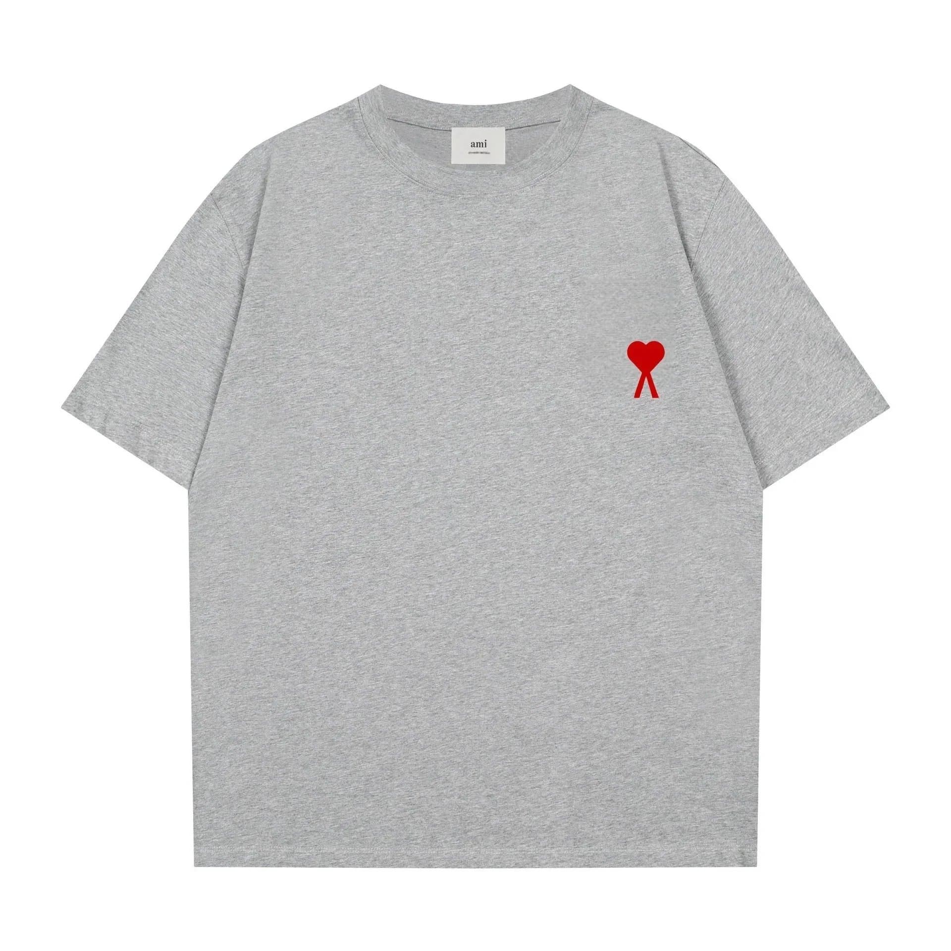 AMI Paris T-Shirt Red Heart Logo