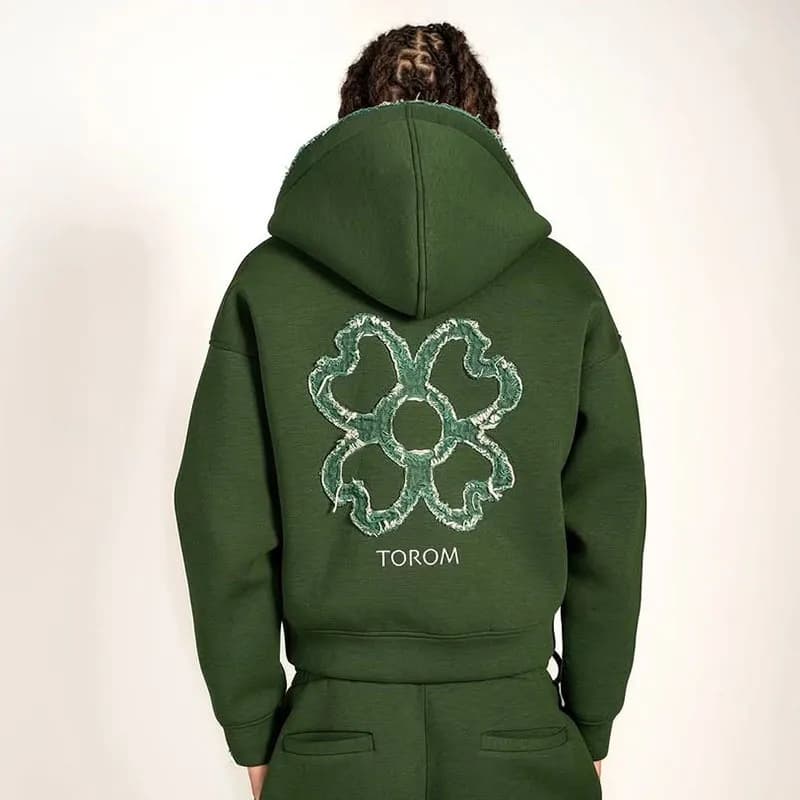 Palm Angels Hooded Sweatshirt Floral Embroidery
