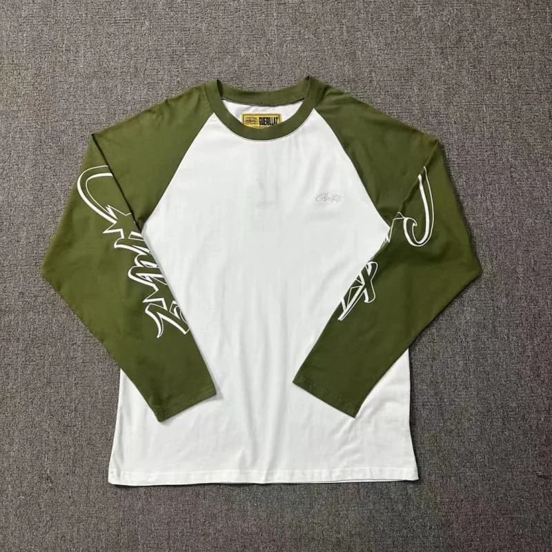 Gallery Dept. Raglan Long Sleeve Tee Olive Green Sleeves