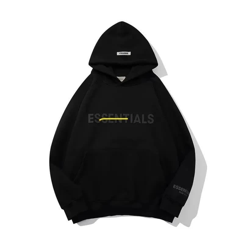 Fear of God Essentials Hoodie Yellow Line