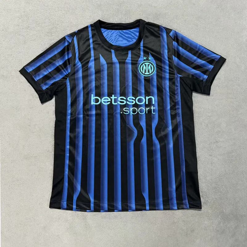 Adidas Home Jersey Pink Stripe — 25-26国米主场