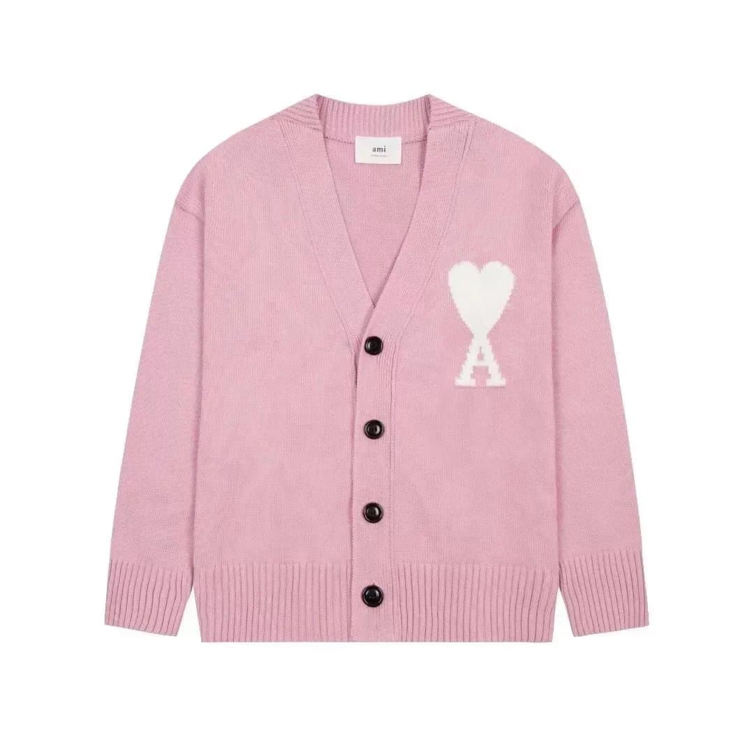 AMI Paris Cardigan Heart Logo — 16