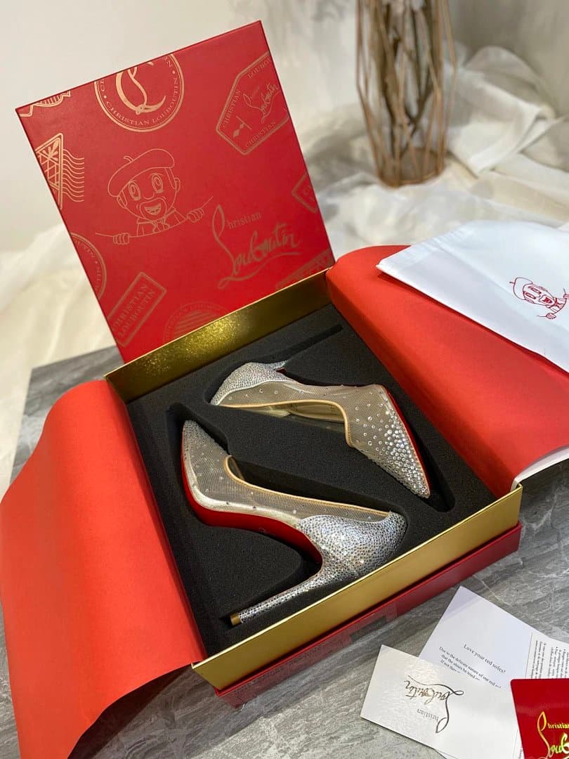 Christian Louboutin Pigalle Follies Crystal-Embellished