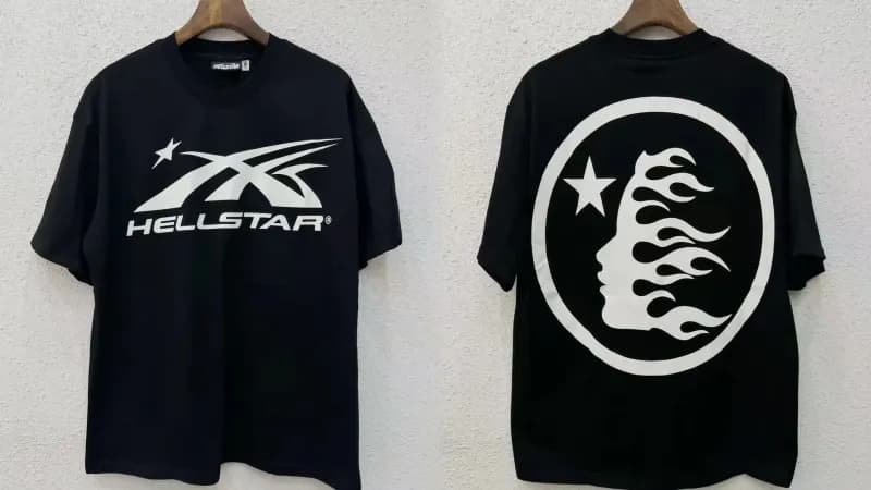 Palm Angels Graphic Tee Hellstar Records Print — H223黑色