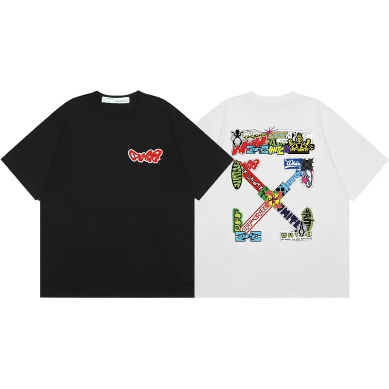 Off-White Graphic T-Shirt Diagonal Arrow Print