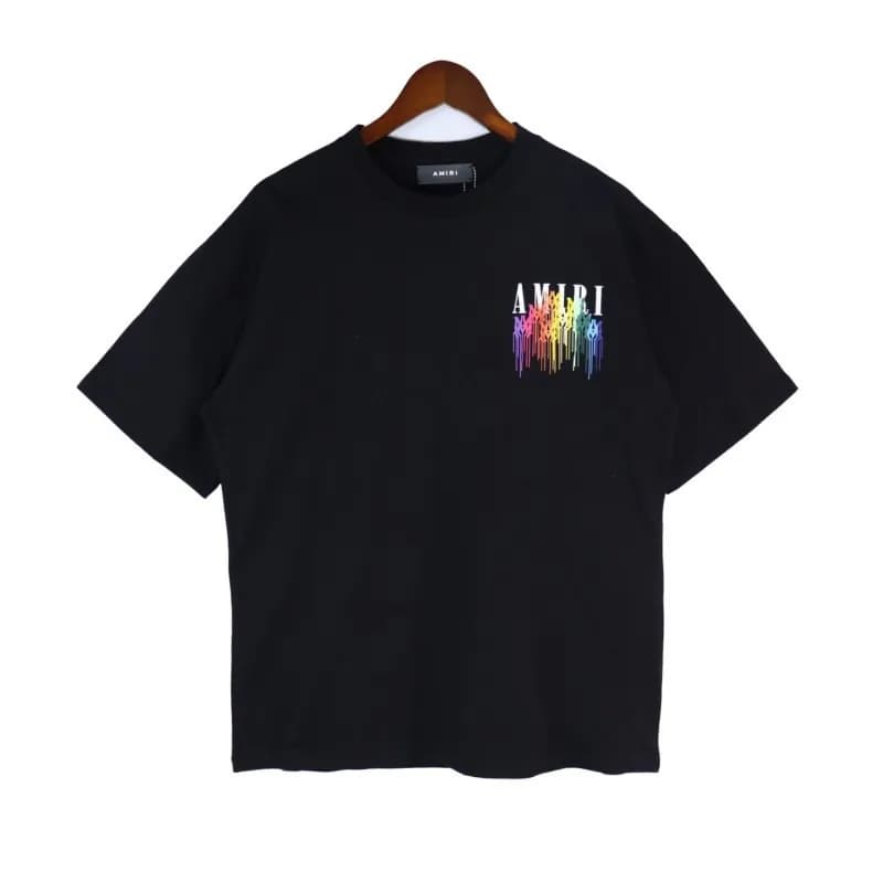 Amiri Logo T-Shirt Blue Script — 2155 black