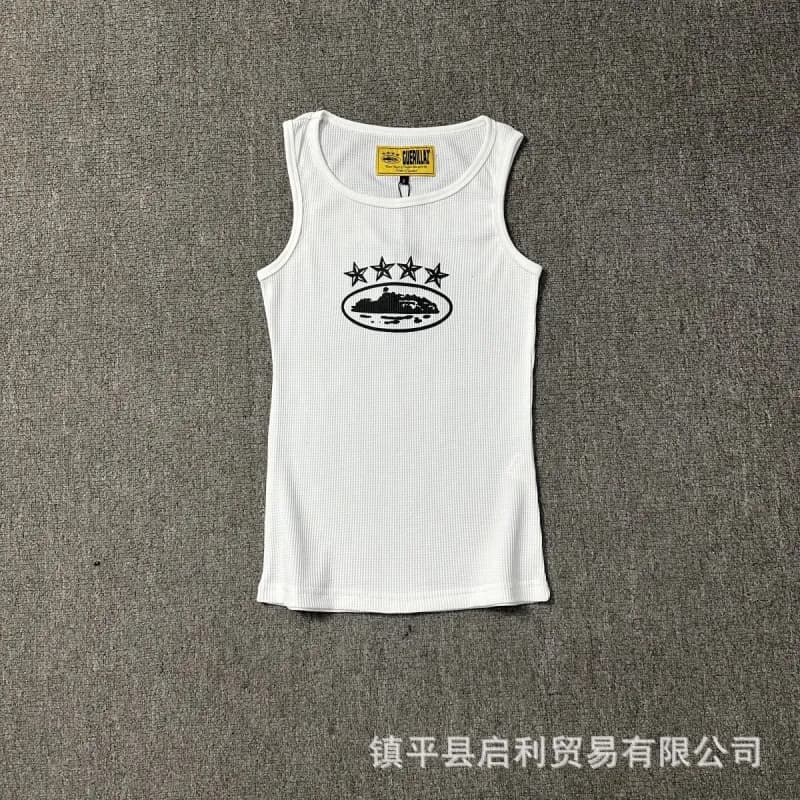 Chrome Hearts Ribbed Tank Top Five Stars Graphic