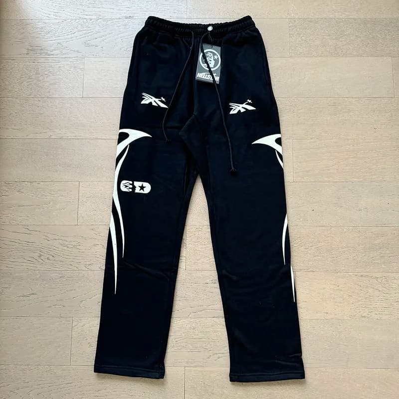 Reebok Track Pants Flame Graphic — 739长裤黑色