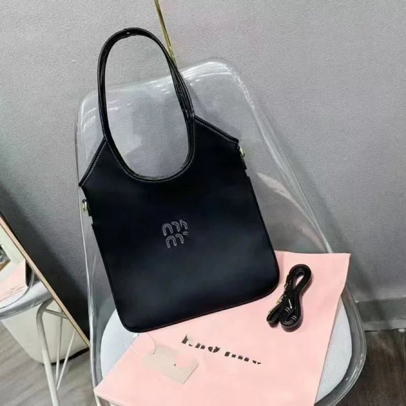Miu Miu Mini Tote Crystal Logo — A20