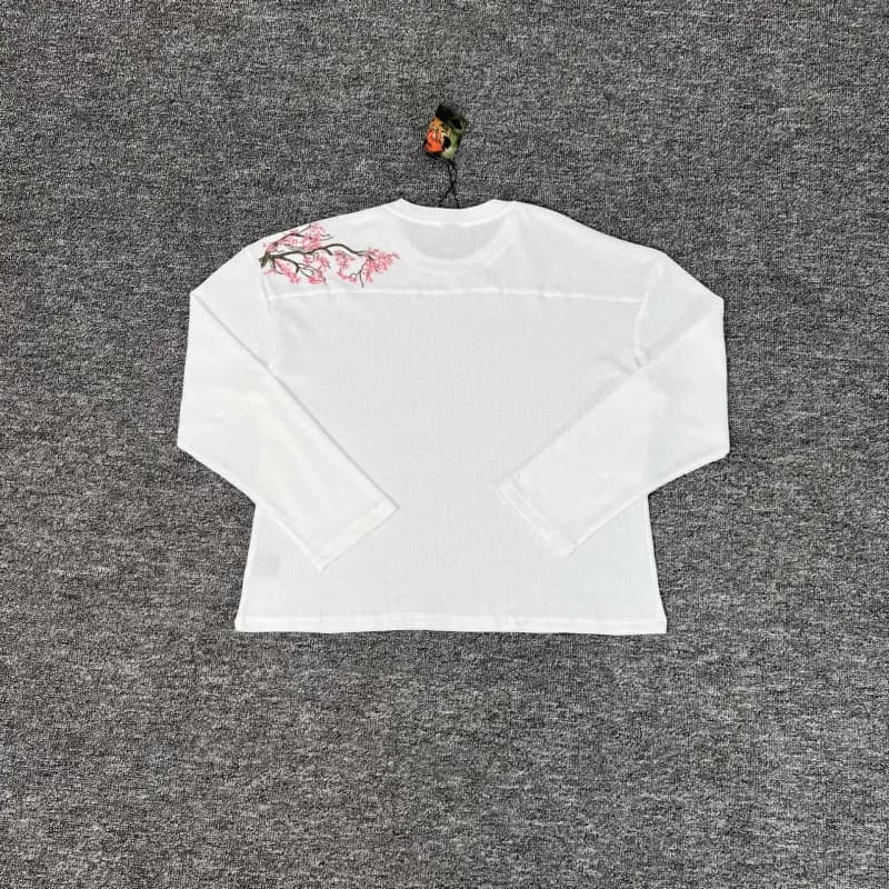Long-Sleeve Top Cherry Blossom Embroidery
