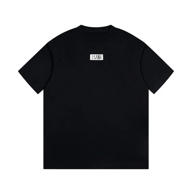 Maison Margiela T-Shirt White Stitch Logo — 813黑色