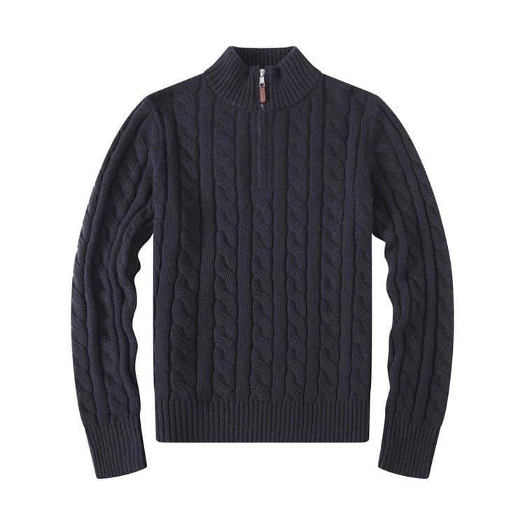 Polo Ralph Lauren Cable Knit Half-Zip Sweater Classic Cable Pattern
