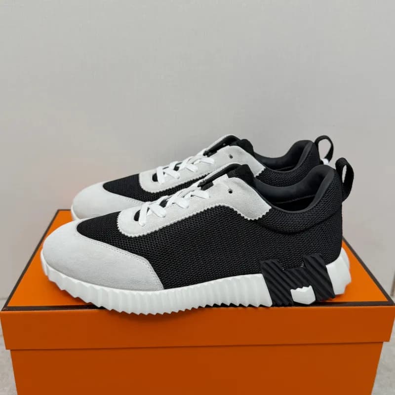 Hermès H-Racer Sneaker Black and White