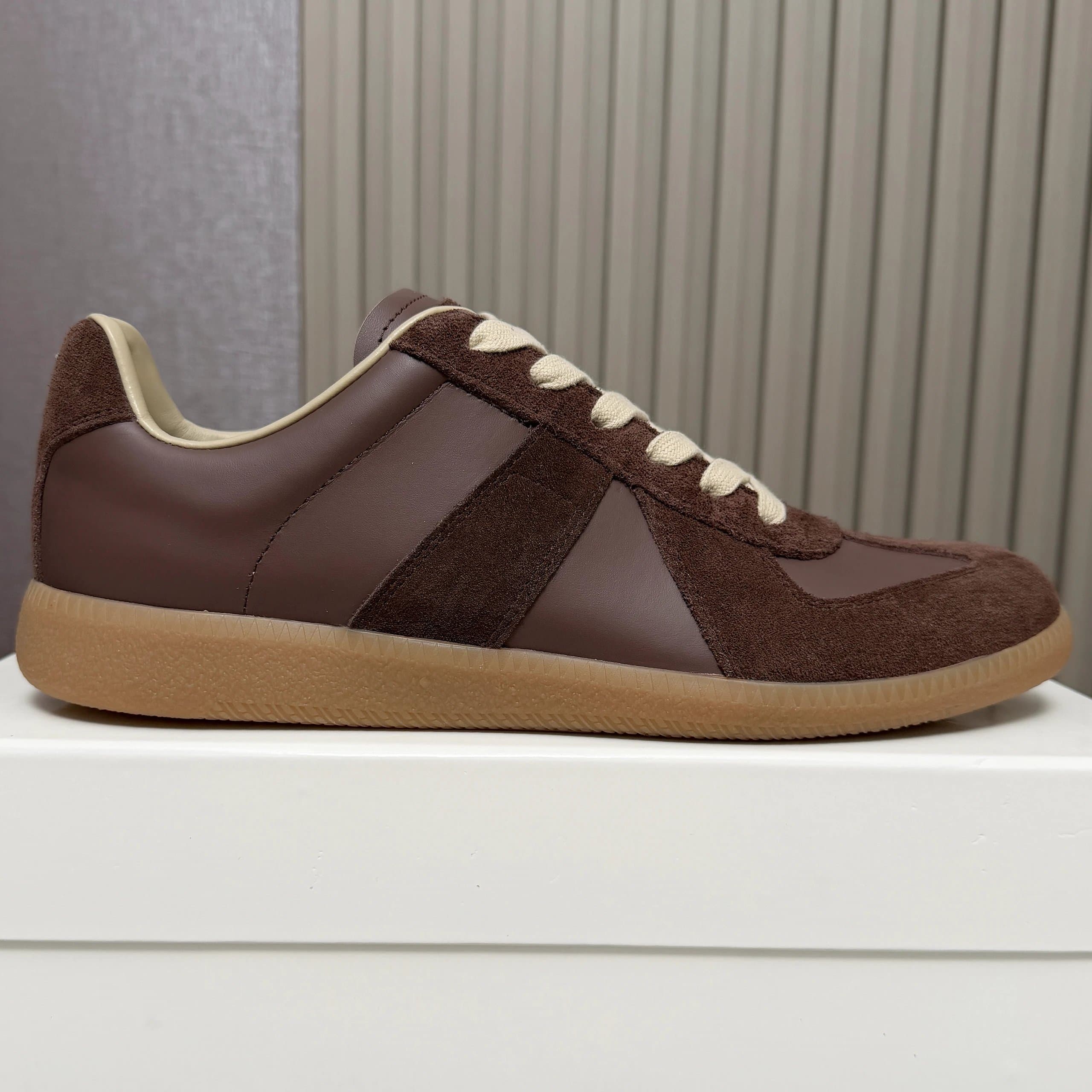 Maison Margiela Future Sneaker Brown Suede Leather