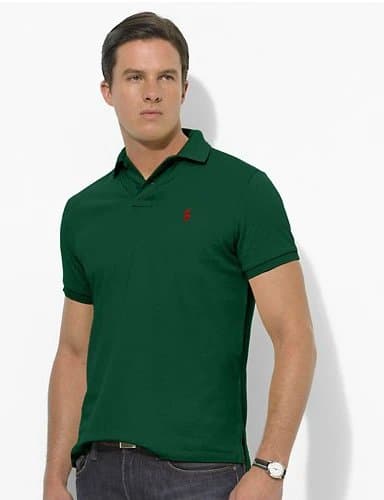 Polo Ralph Lauren Polo Shirt Heather Grey — 专柜品质绿色红标