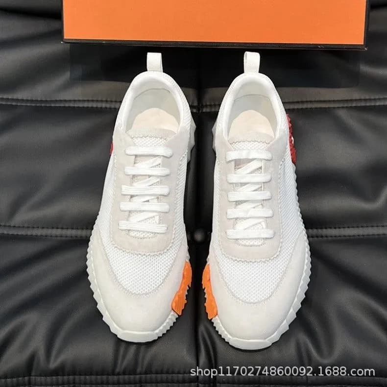 Hermès H-Stripes Sneaker White with Black H Logo — 11