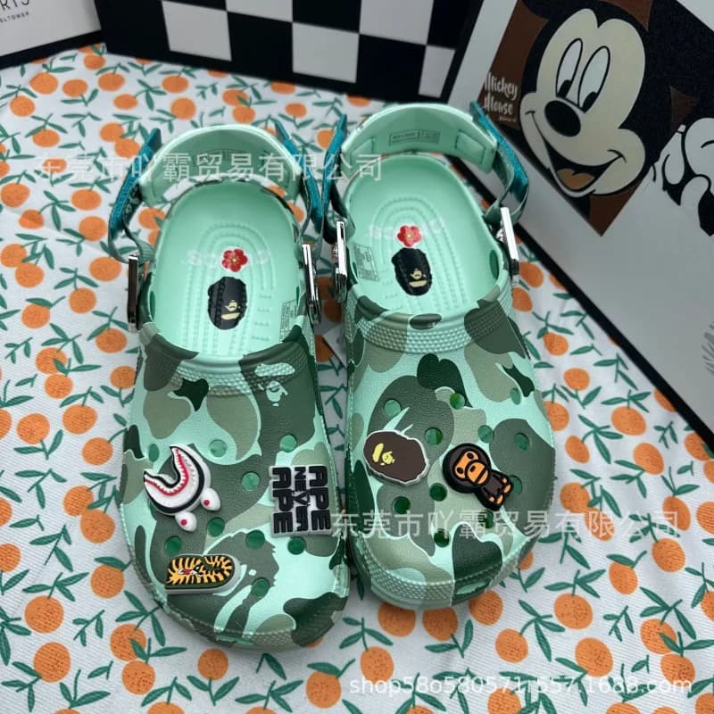 BAPE × Crocs Clog Camouflage with Charms