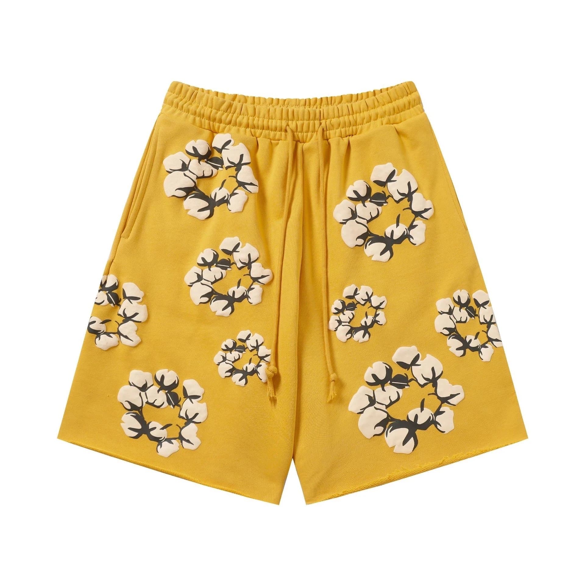 Denim Tears Cotton Flower Shorts Cotton Blossom Print