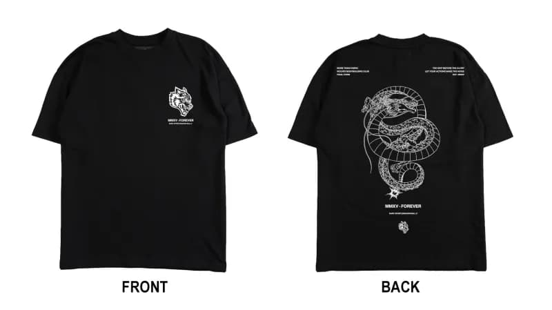 Graphic Tee Snake Print