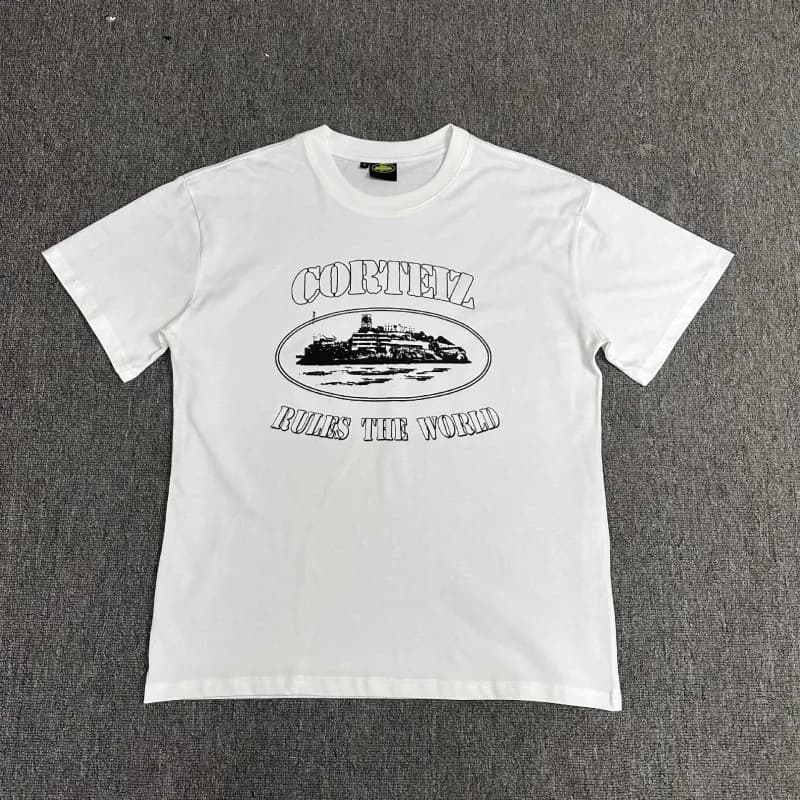 Corteiz Logo Tee Script Logo — 3103（黑色印花）