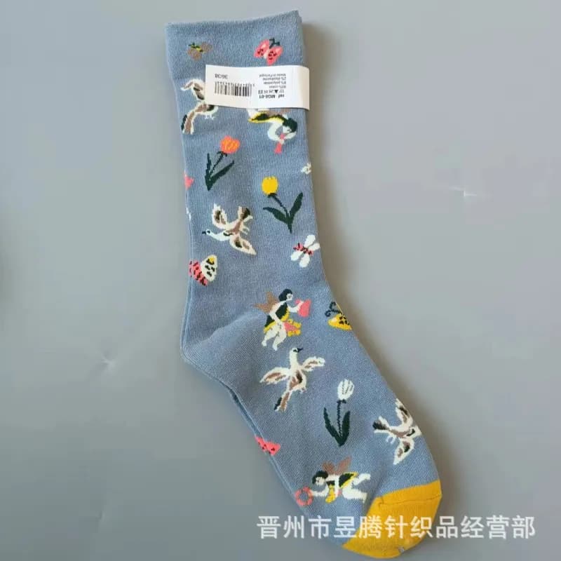 Balenciaga Crew Sock Floral Fairy Print