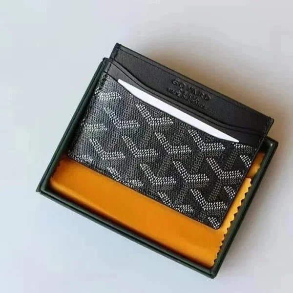 Goyard Card Holder Goyardine Canvas