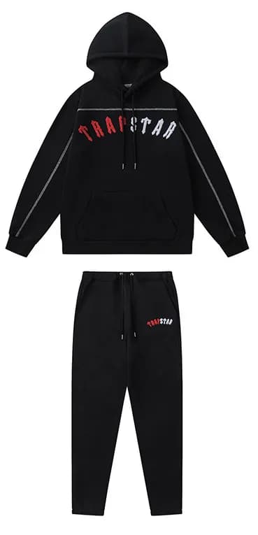 Hoodie and Joggers Set Fear of God Essentials Logo — 671套装绣红白