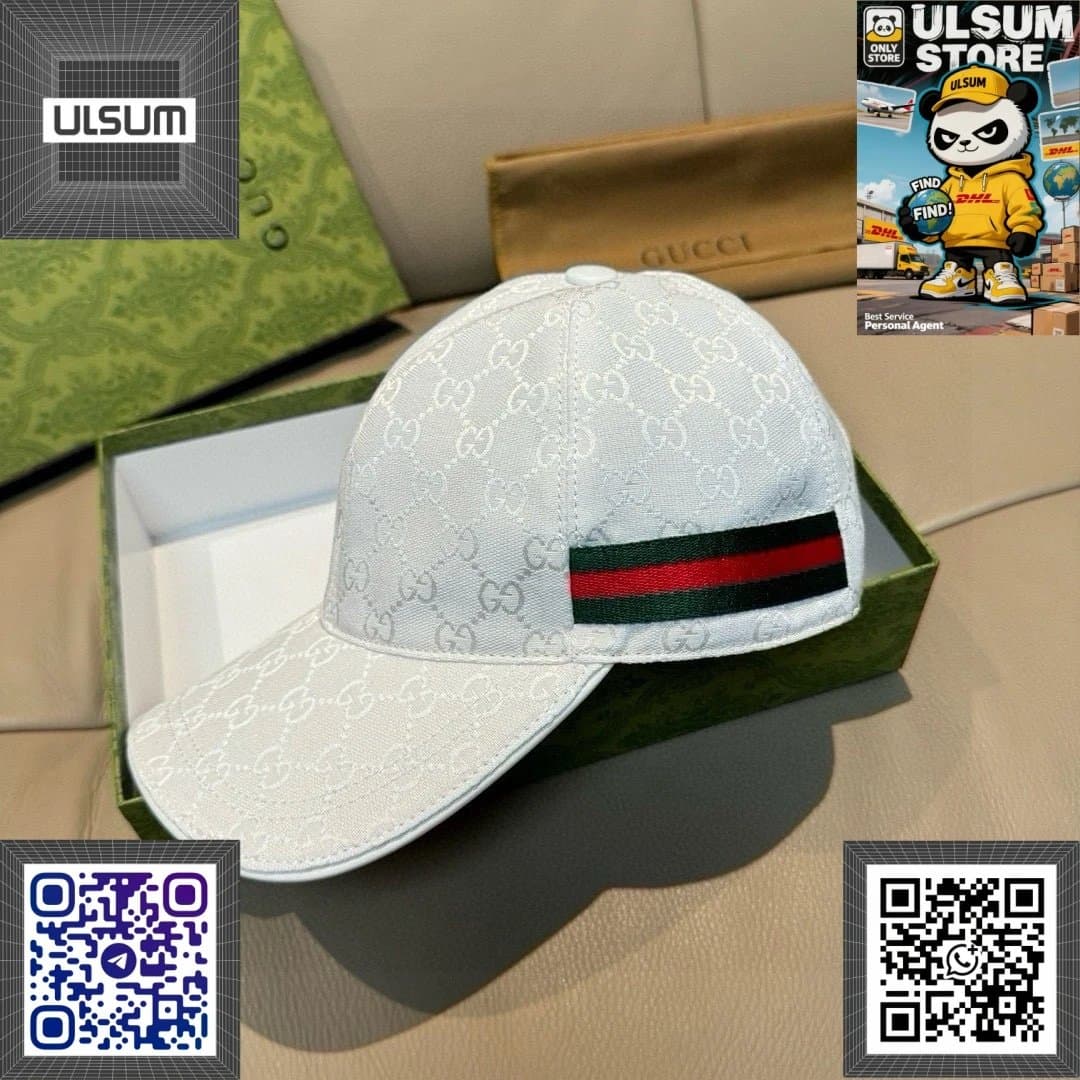 Gucci Baseball Cap GG Monogram Web Stripe — 02